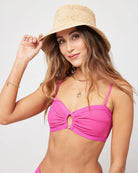 straw bucket hat in natural beige