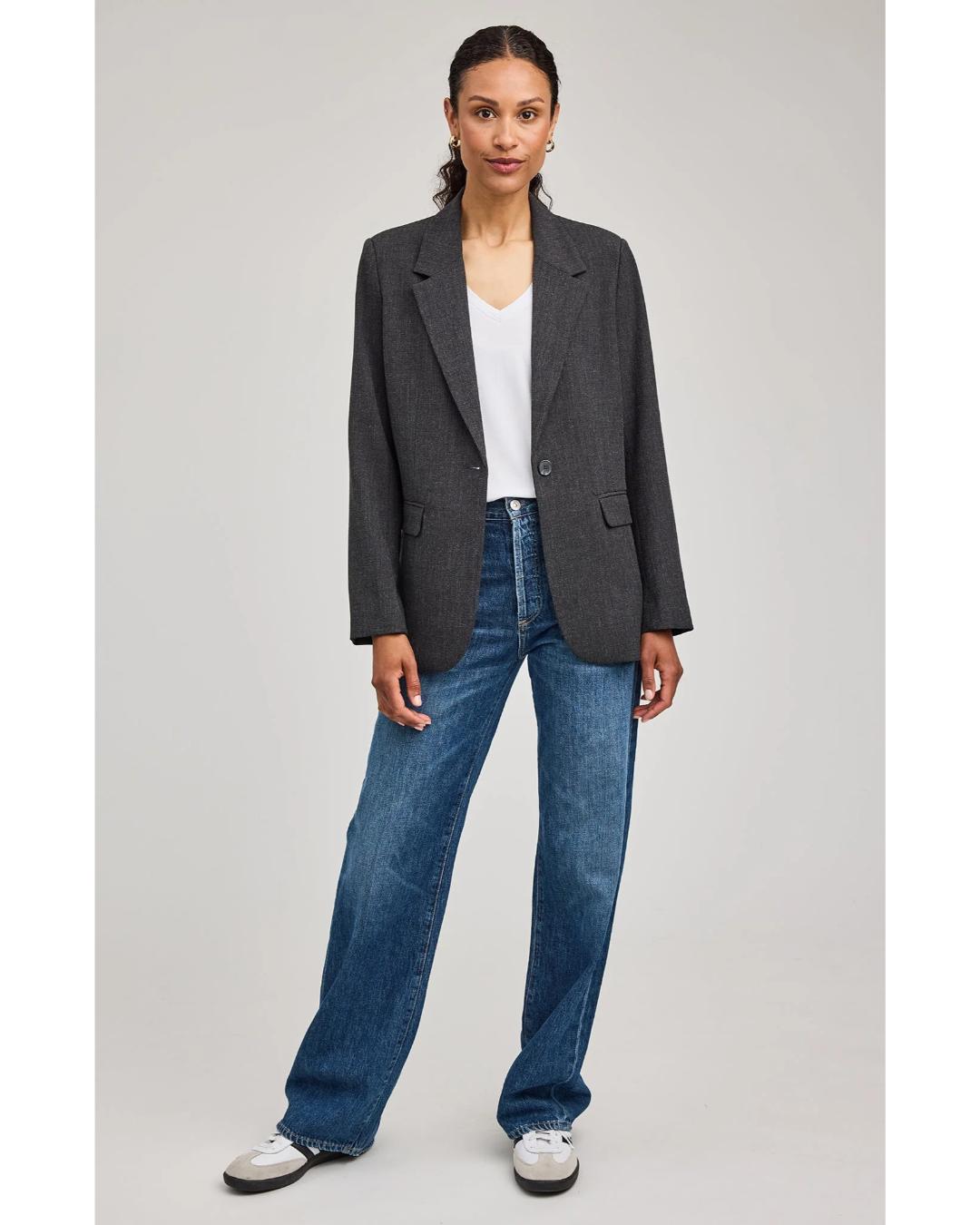 dark grey blazer