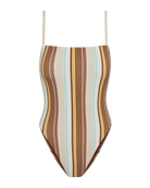 striped onepiece swimsuit
