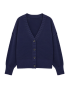 navy knit cardigan 