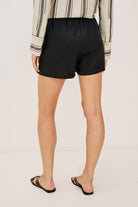 black shorts