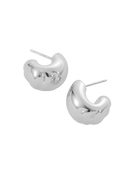 chunky silver hoops