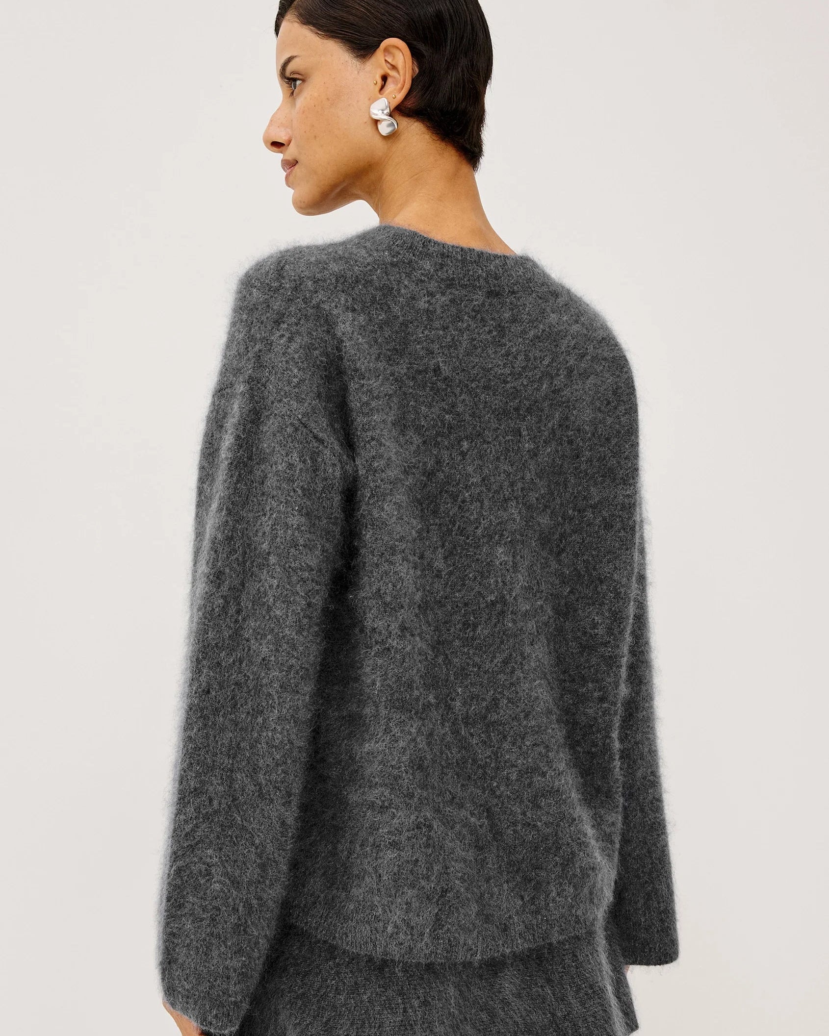 grey wool sweater