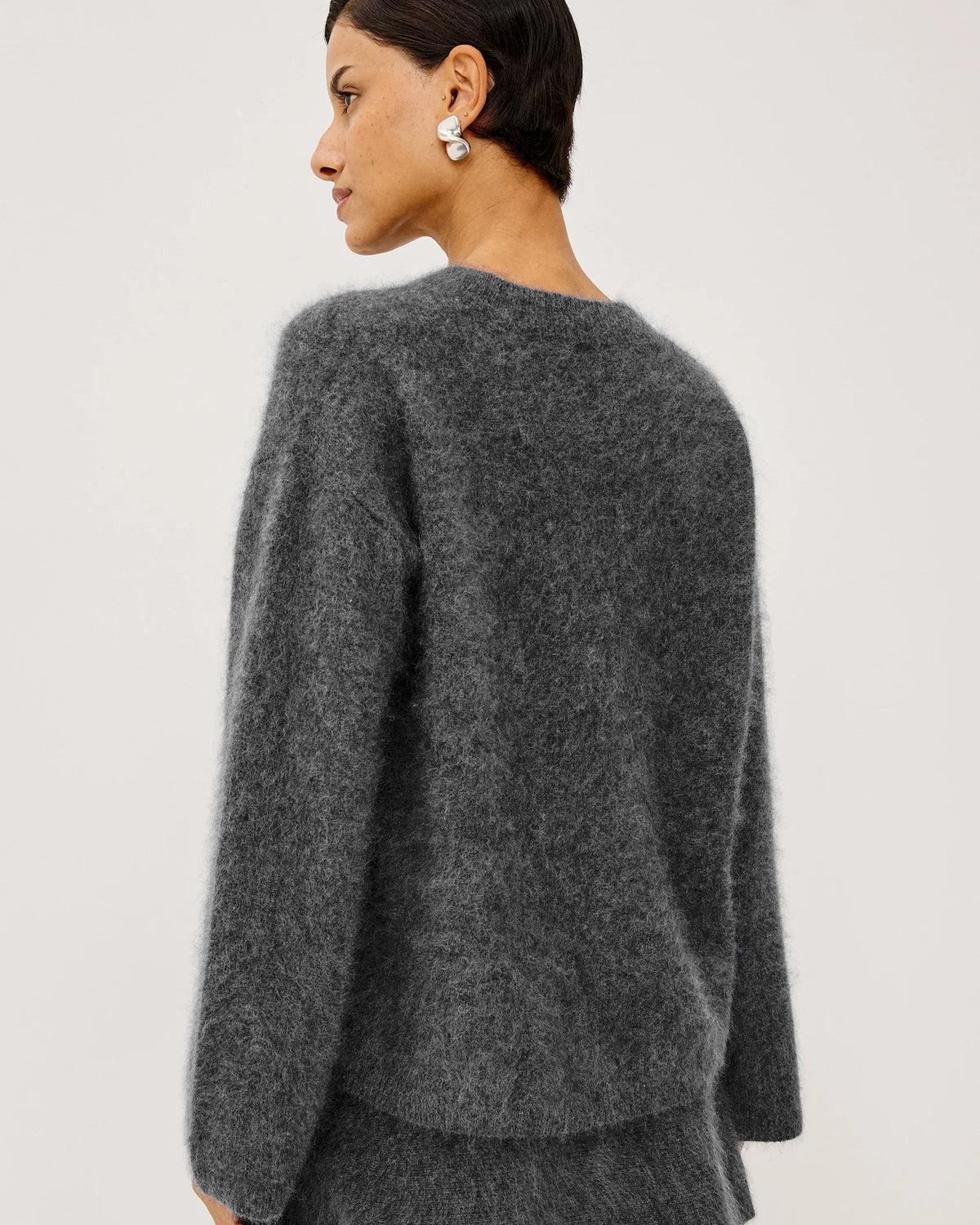 grey wool sweater
