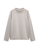 cream knit sweater with roll neck