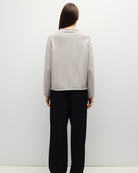cream knit sweater with roll neck