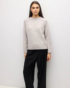 cream knit sweater with roll neck