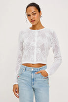 white summer cardigan