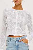 white summer cardigan
