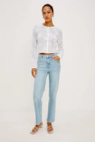 white summer cardigan