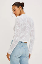 white summer cardigan