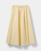 midi a line skirt in yellow