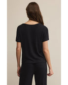 black ribbed t-shirt 
