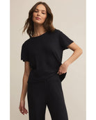 black ribbed t-shirt 