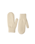 knit white gloves