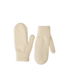 knit white gloves