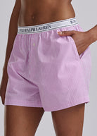 striped pink boxer short