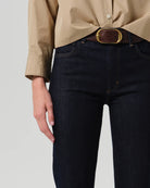 dark blue denim bootcut denim pant 