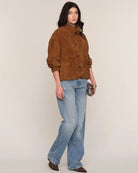 light brown suede jacket