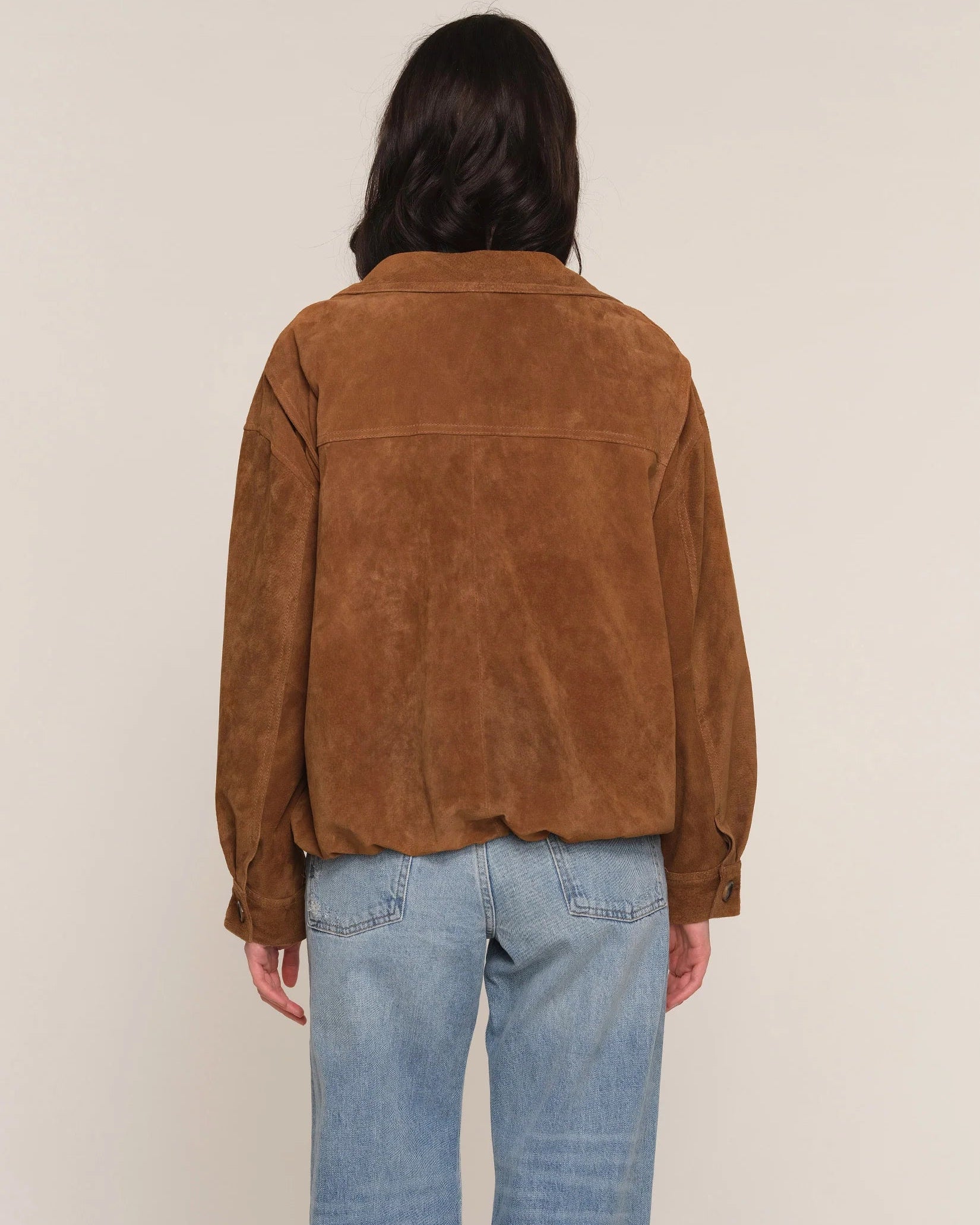 light brown suede jacket