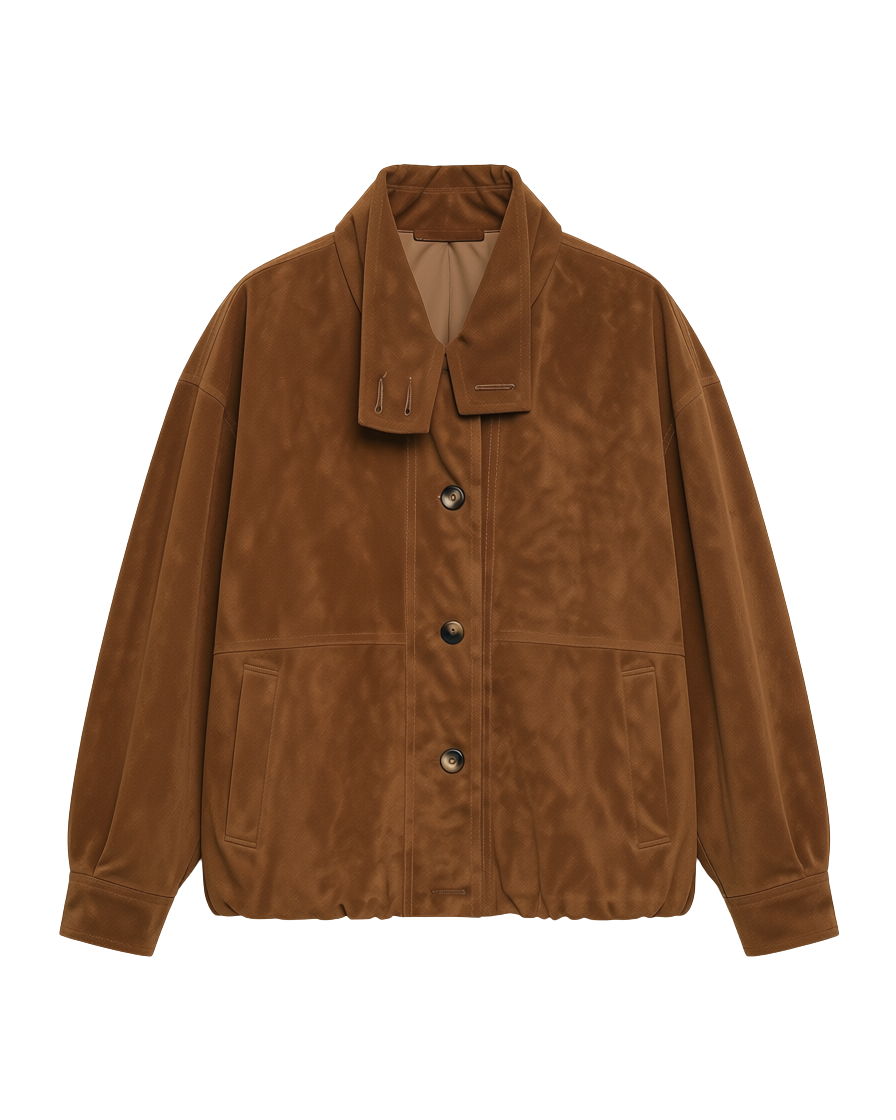 light brown suede jacket