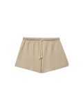 sweat shorts in beige with a rope drawstring