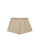 sweat shorts in beige with a rope drawstring