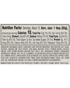 Nutrition facts label for a product on a white background