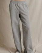 grey wide leg sweatpant