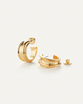 gold chunky hoops