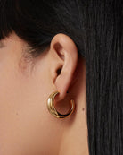 gold chunky hoops
