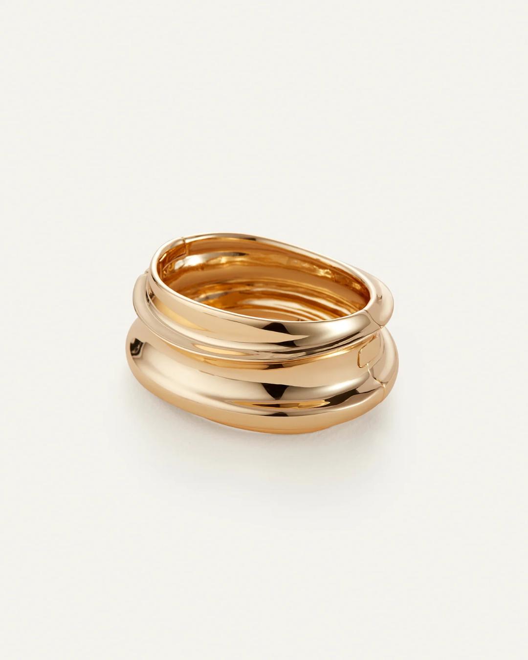 chunky gold statement bangle
