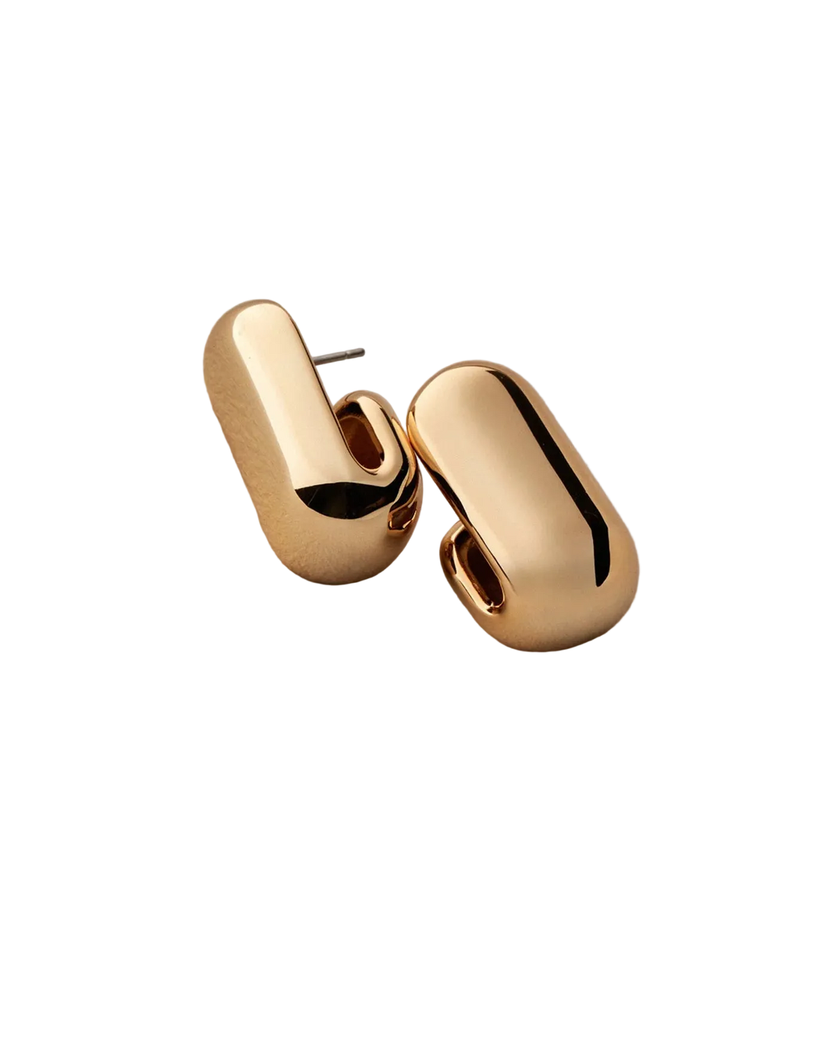 gold chunky earrings
