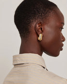 gold chunky earrings