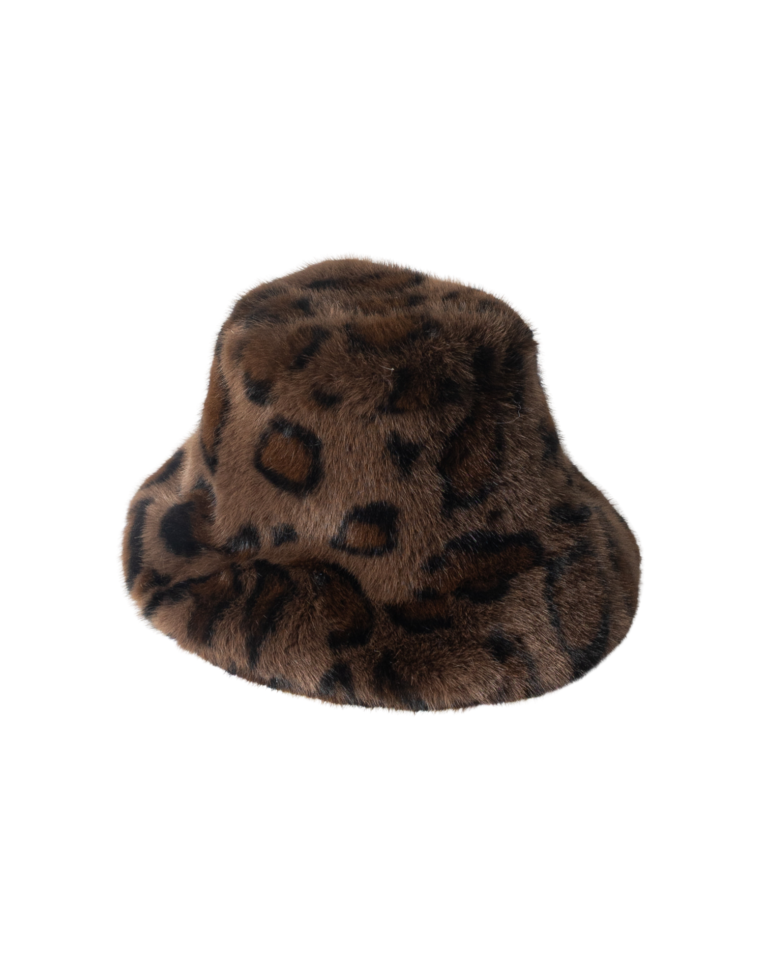leopard fur faux hat