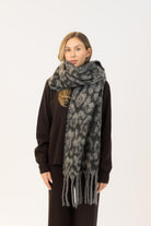 oversized leopard print scarf
