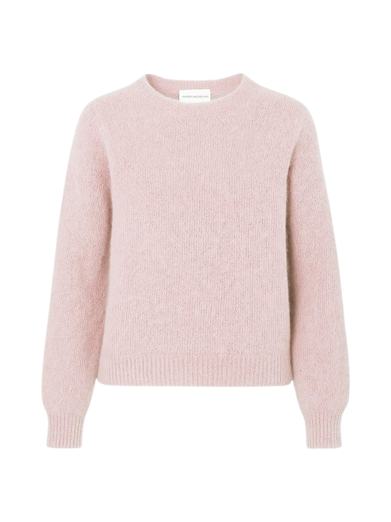 light pink knit sweater