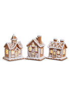 lit up gingerberad house ornaments