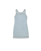 mini dress in light denim 