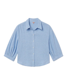 gingham blue sleeping blouse