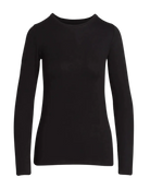 long sleeve basic top in black