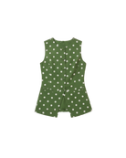 polka dot green vest