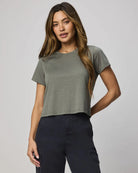 basic t-shirt in green