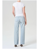 low rise baggy light denim pant