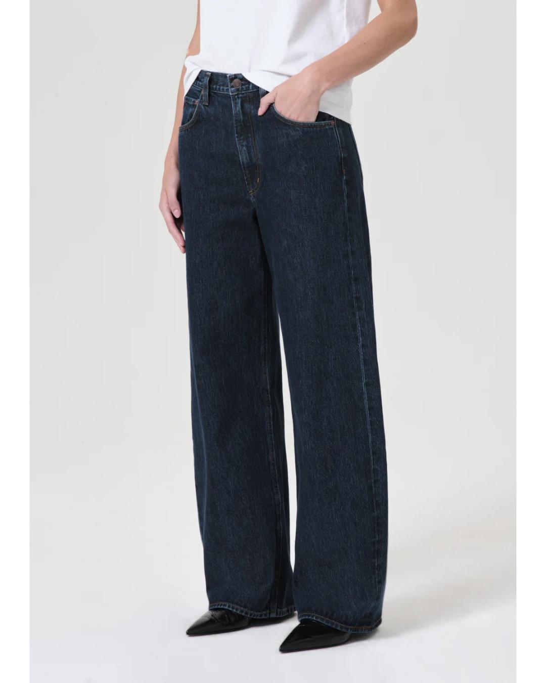 dark denim low curve jeans