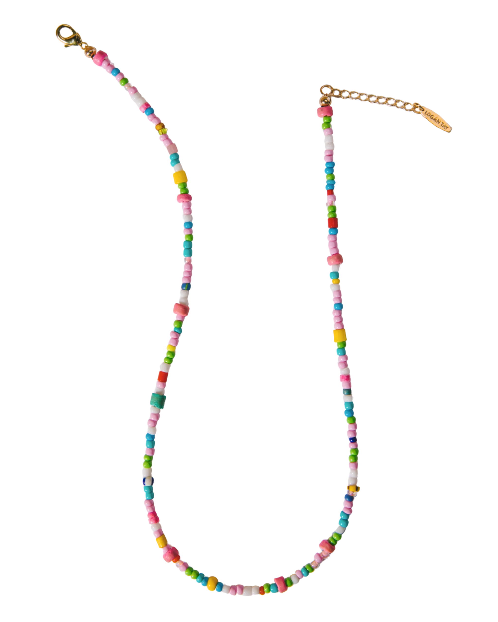 colourful beaded necklace