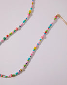 colourful beaded necklace