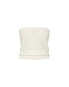 knit cream tube top