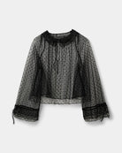 black sheer blouse 
