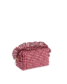 red gingham red pouch